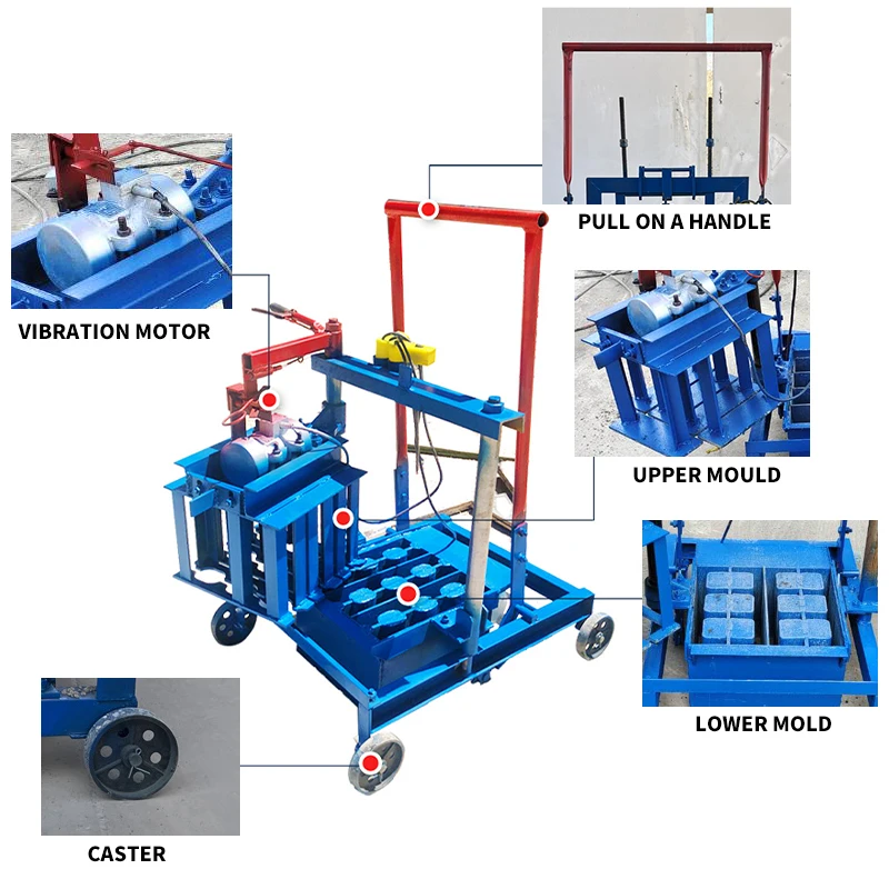 آلة تصنيع الطوب الصغيرة المحمولة بسعر المصنع للبيع آلة تصنيع الطوب اليدوية