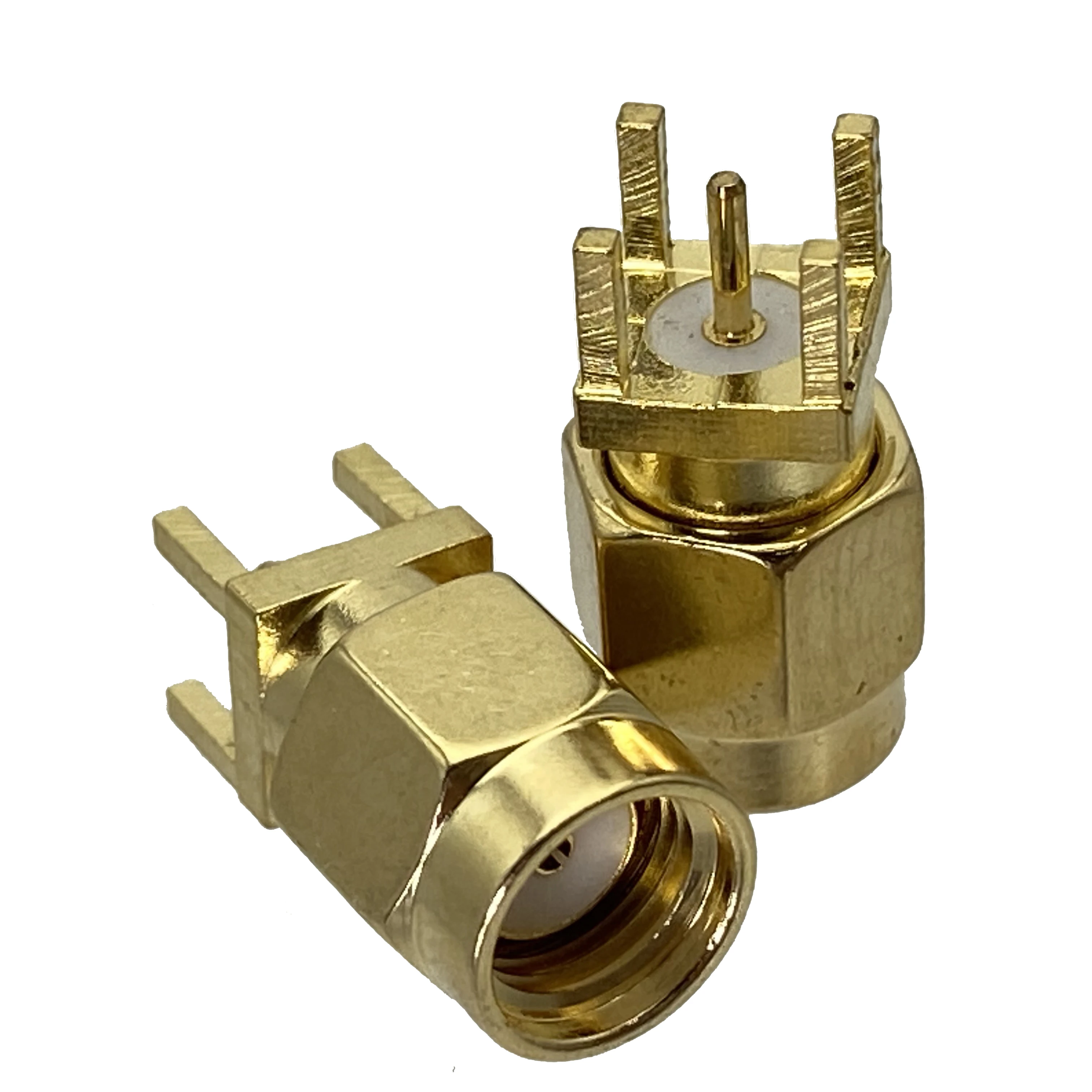 1Pcs RP-SMA RP SMA male JACK PIN center solder for PCB mount RF Coaxial connector Wire Terminals