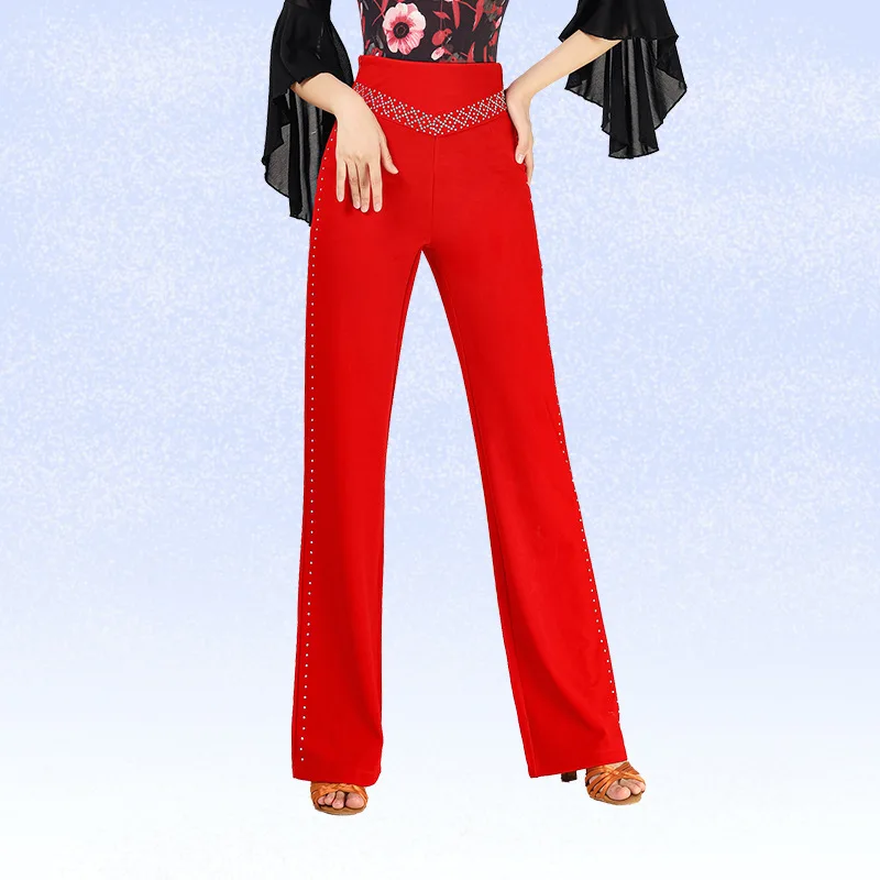 Costume de danse carrée, nouveaux pantalons de danse latine pour femmes, pantalons de danse de marin Jitba, vêtements de danse pour femmes