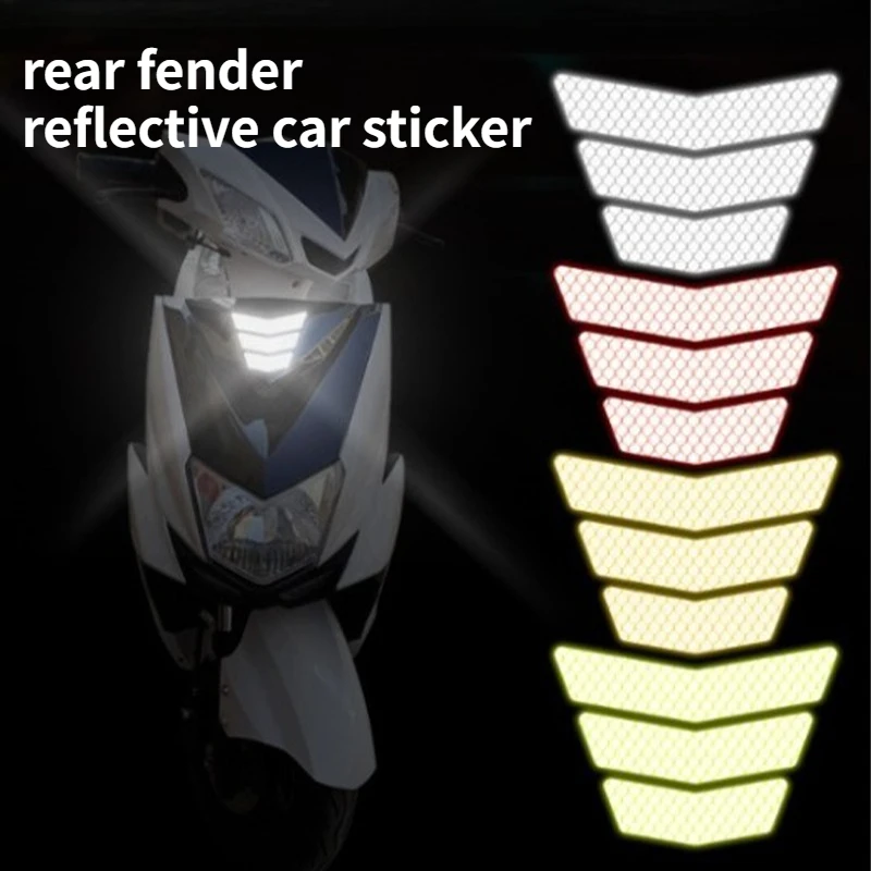 

Fender Reflective Stickers for E-scooter/Motorcycle Safety Warning Decorative Personalized Scratch Cover Decals