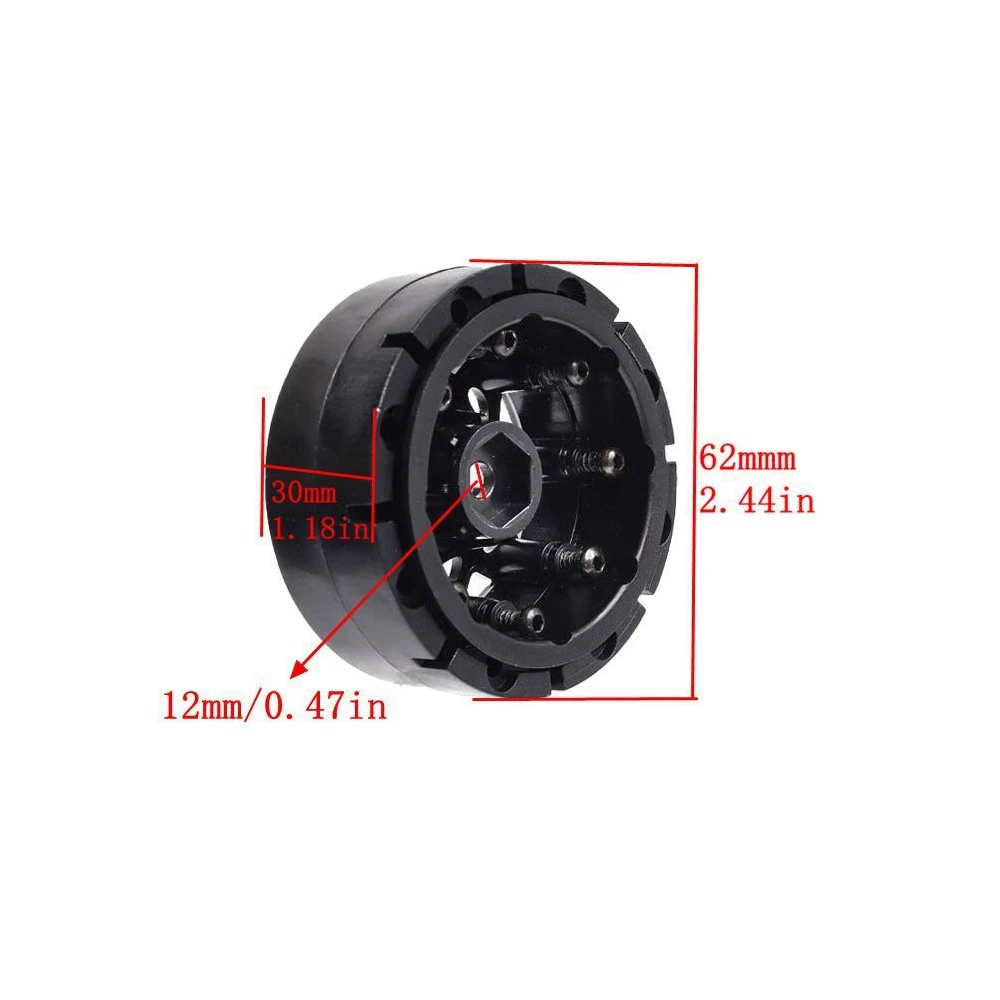 

Lo-ok 4 шт. пластиковый обод ступицы колеса с бусинами 1,9 для 1/10 RC Crawler Axial SCX10 90046 AXI03007 TRX4 D90