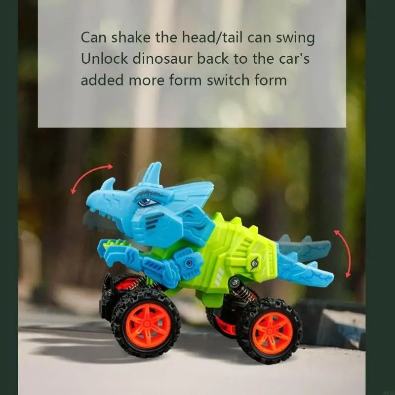 

N84E Dinosaur Pull Back Four-wheel for Creative for Kids Gift Boys Girls