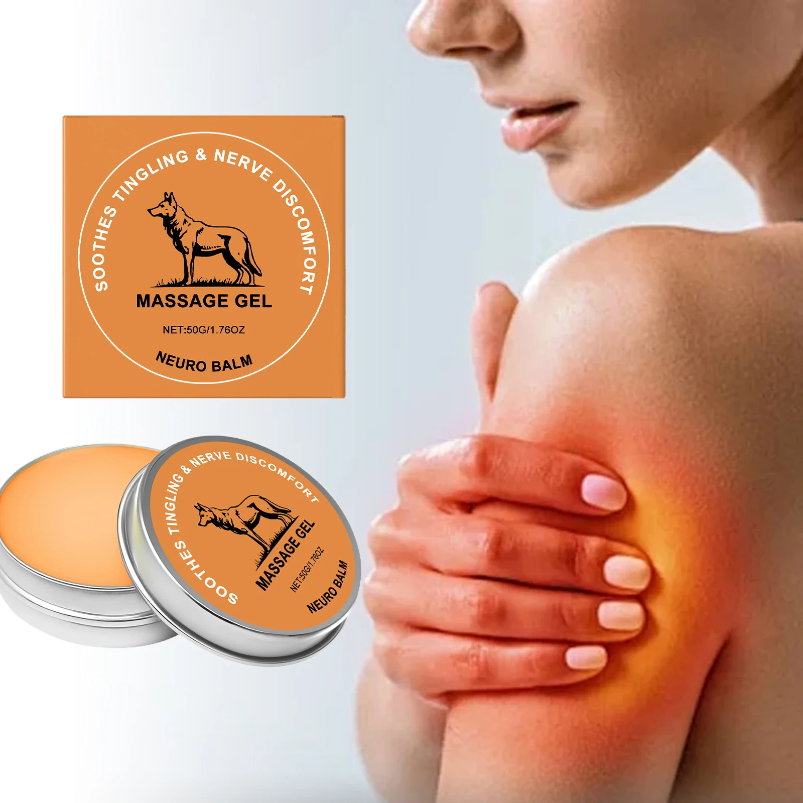 Bálsamo de Masaje para el Cuidado de las Articulaciones, Alivio Diario, Aplicación Tópica Externa, Sensación Refrescante, Absorbente, No Grasoso, Cuidado de la Piel Corporal