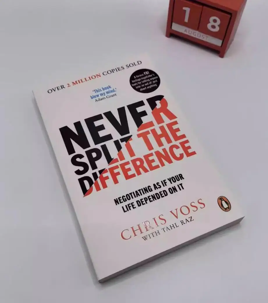 Never Split The Difference By Chris Voss Negotiating As If Your Life Depended on It Paperback Book in English