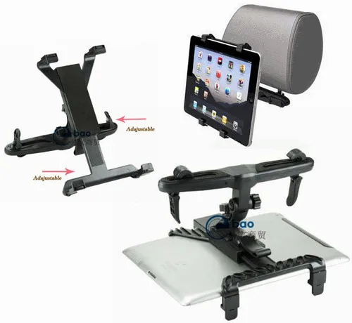 Adjustable Backseat Head Rest Car Mount Holder for 8 -14 inch for iPad 5 4 3 Air and for Samsung tab tablet PC GPS