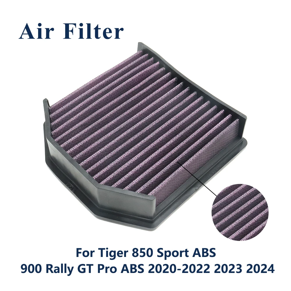 

For Tiger 850 Sport ABS 900 Rally GT Pro ABS 2020-2022 2023 2024 Motorcycle Accessories Air Filter Engine Intake Cleaner