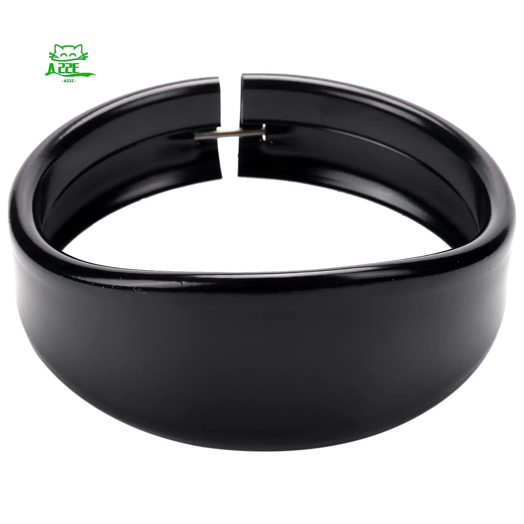 

A22E-Motorcycle Headlight Trim Rings 5.75 Inch Headlight Visor Style Trim Ring Black Decorate Visor Trim Rings Compatible For Ha