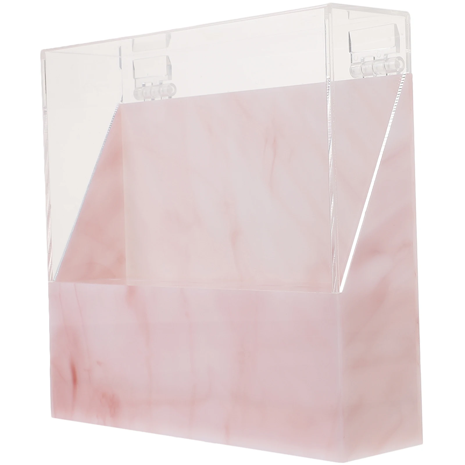 

1PCS Acrylic Makeup Tool Box Marble Design Eyelash Extension Tweezers Storage Holder Display Stand Beauty Salon Home Use