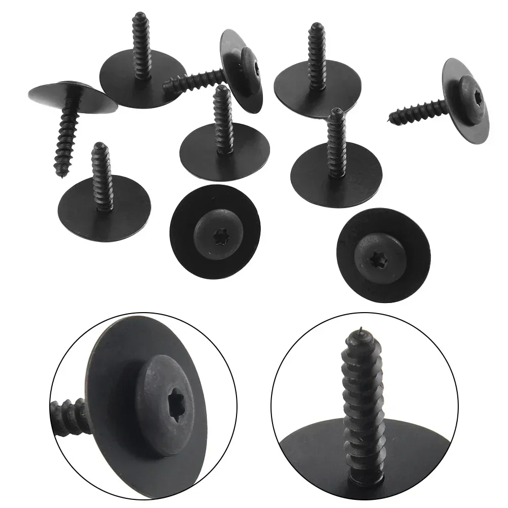 Car Clip Screw Brand New High Quality Metal 10pcs/set 11570637 Auto Black Car Fasteners Clips Interior Accessories USEFUL USFUL