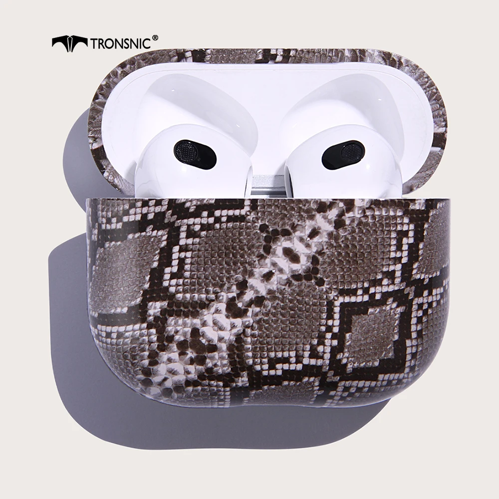 Snake Cool Case for Apple Airpods Pro 1 2 Case Hard Silicone Cover PC Headphone Box Luxury Animal Bluetooth Earphone Pattern Hot