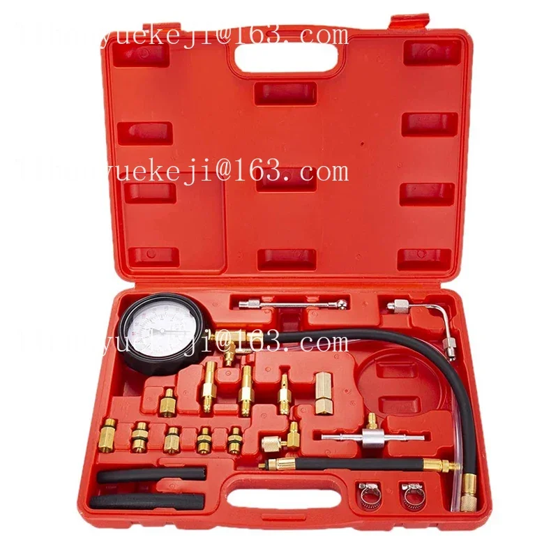 0-140PSI Fuel Injection Pump Pressure Tester Portable Tools Kit Engine Fuel PressureTester Tool Set for Most of Cars TU-114
