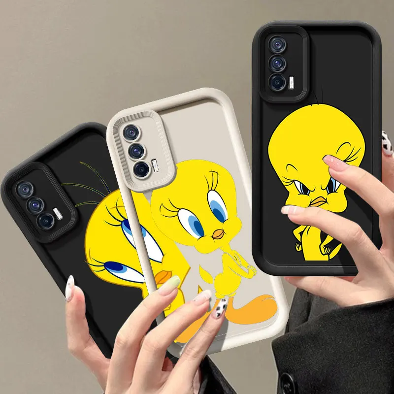 Cartoon T-Tweety Bird Phone Case For VIVO V30 X80 X90 X100 Pro V29 V40 Y100 Y02 Y17 Y22 Y76 S Y03 Y21 Y27 Y28 Y35 Y36 Y72 Y78