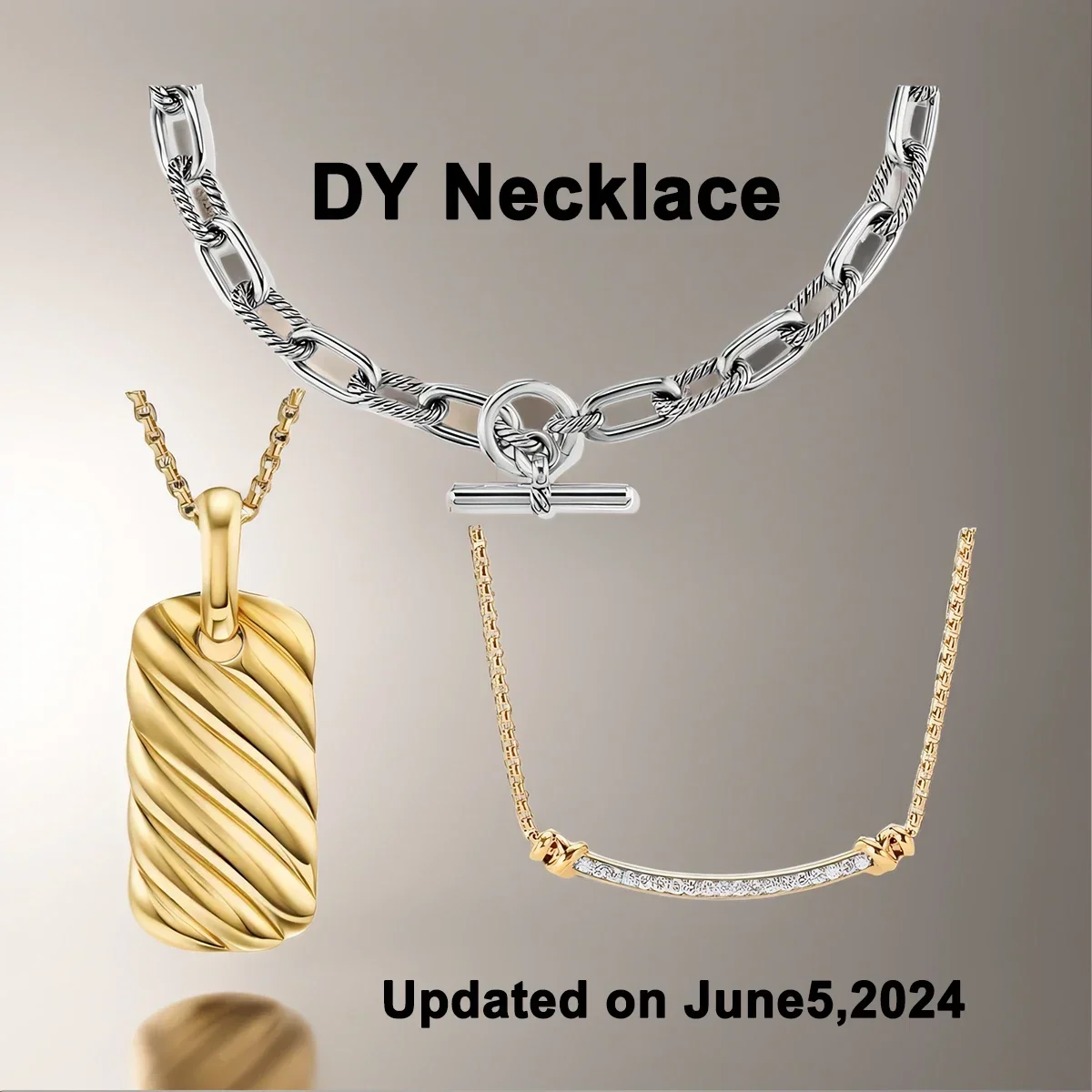 High quality fashion classic DY S925 Silver New Punk Style Necklace Is A Gift Choice for Women