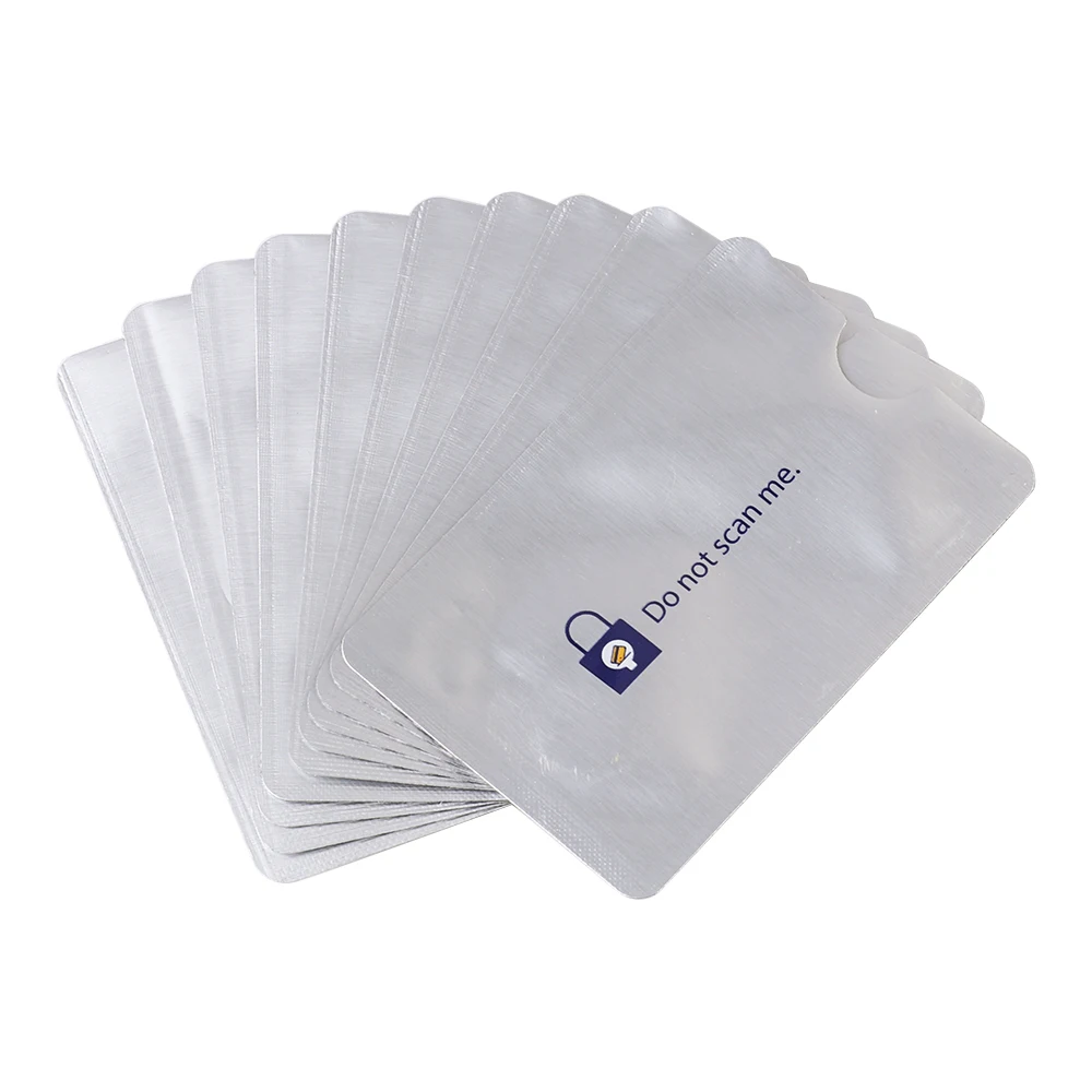 

10pcs Prevent Scanning RFID Blocking Anti Theft Cards Protector Sleeve ID Bank Card Case Card Holder Anti Rfid Wallet
