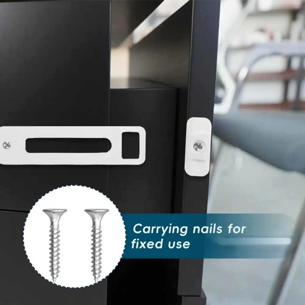 Cabinets Safety Lock Cabinet Safety Lock with Screws Multi-purpose Child Proofing Buckle Baby Security Latch for Drawer Cupboard