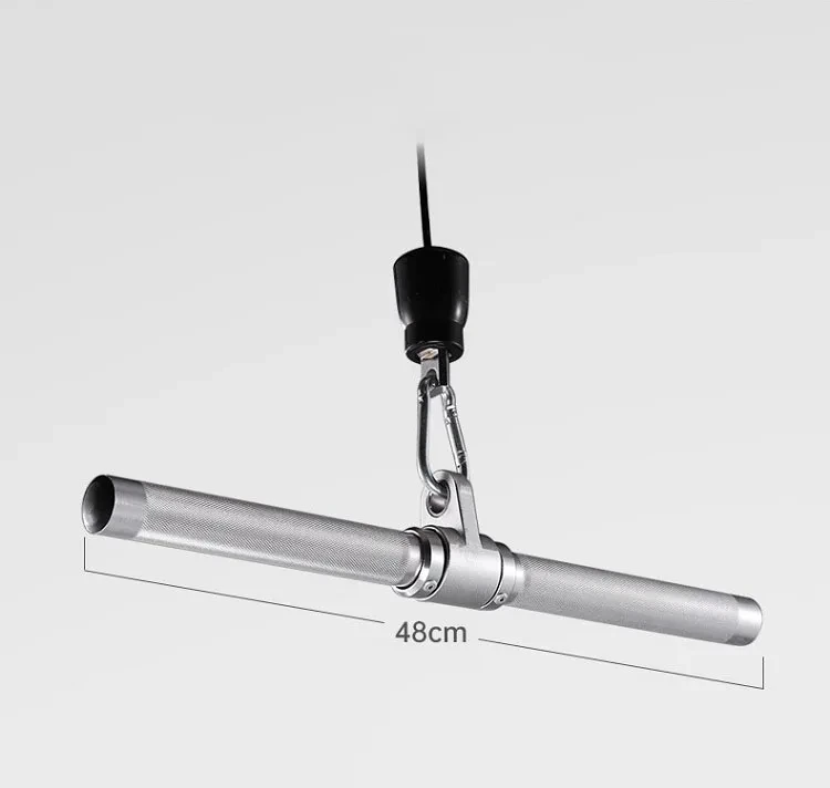 Gym 97/113/120 cm Fitness Lat Pull Down Griff Nicht-slip Gerade Grip Widerstand Bands Bar kabel Maschine Aufsätze Rudern T-bar – Detail 10