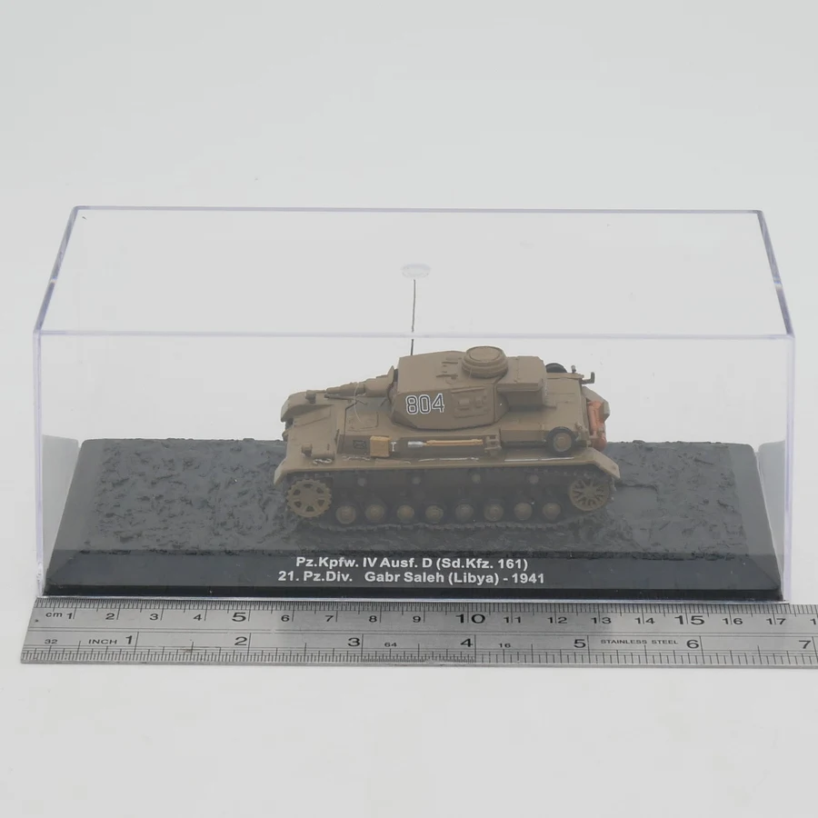 Ixo 1:72 Scale Diecast Alloy Sd.Kfz.161 Pz Kpfw IV Ausf D German IV Tanks Model Militarized Combat Track Type Adult Gifts Toys