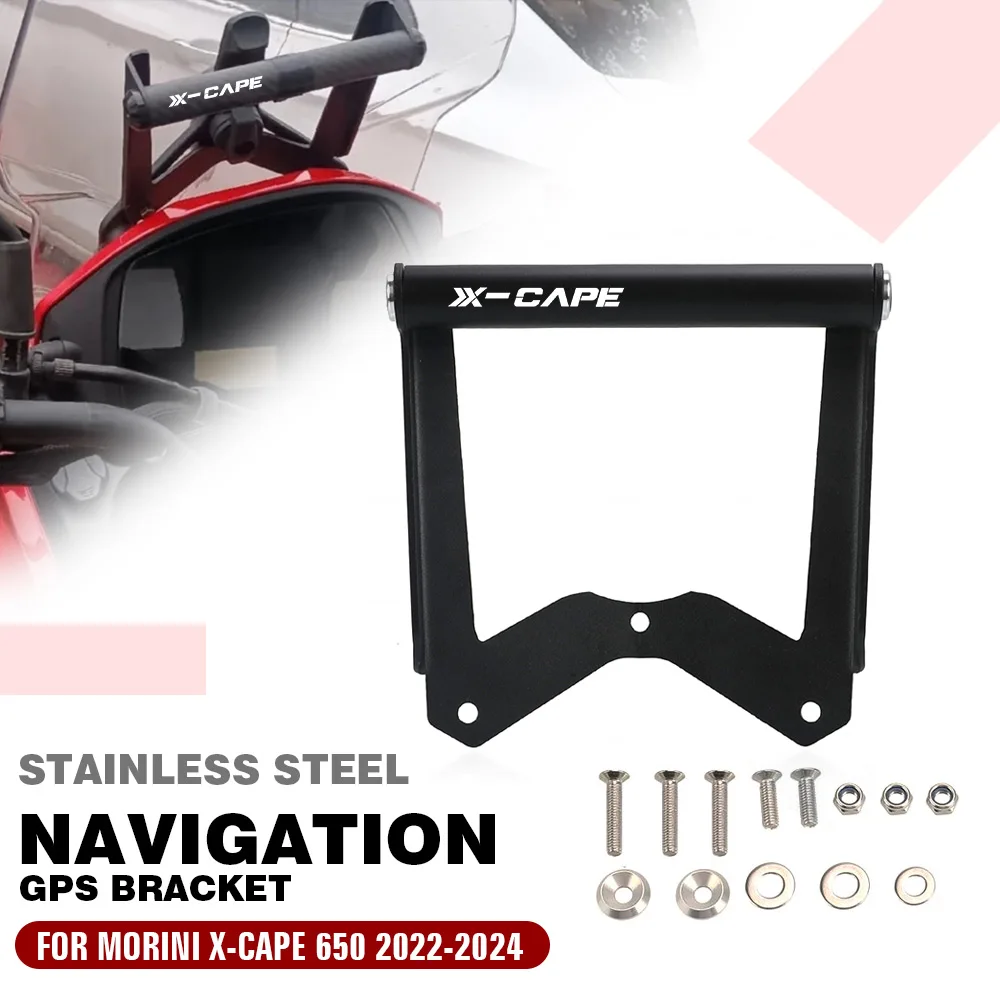 

Держатель для телефона из нержавеющей стали, GPS-крепление, кронштейн для мотоцикла Moto Morini X-Cape 650 2022-2023-2024, аксессуары 2024