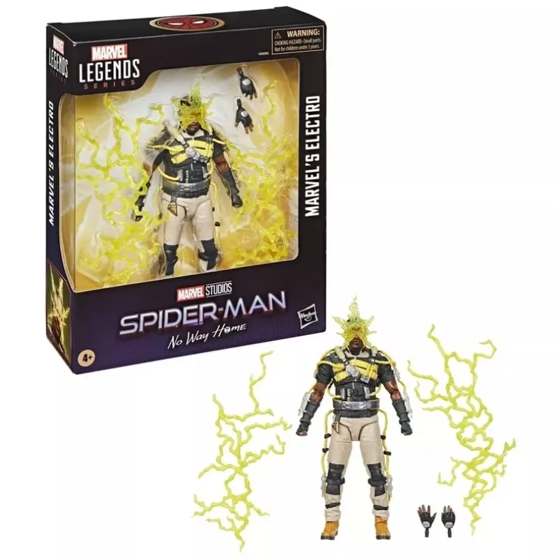 Original Hasbro Marvel Legends Series Spiderman No Way Home Marvel’s Electro Anime Figure Toys Model Collection view 6