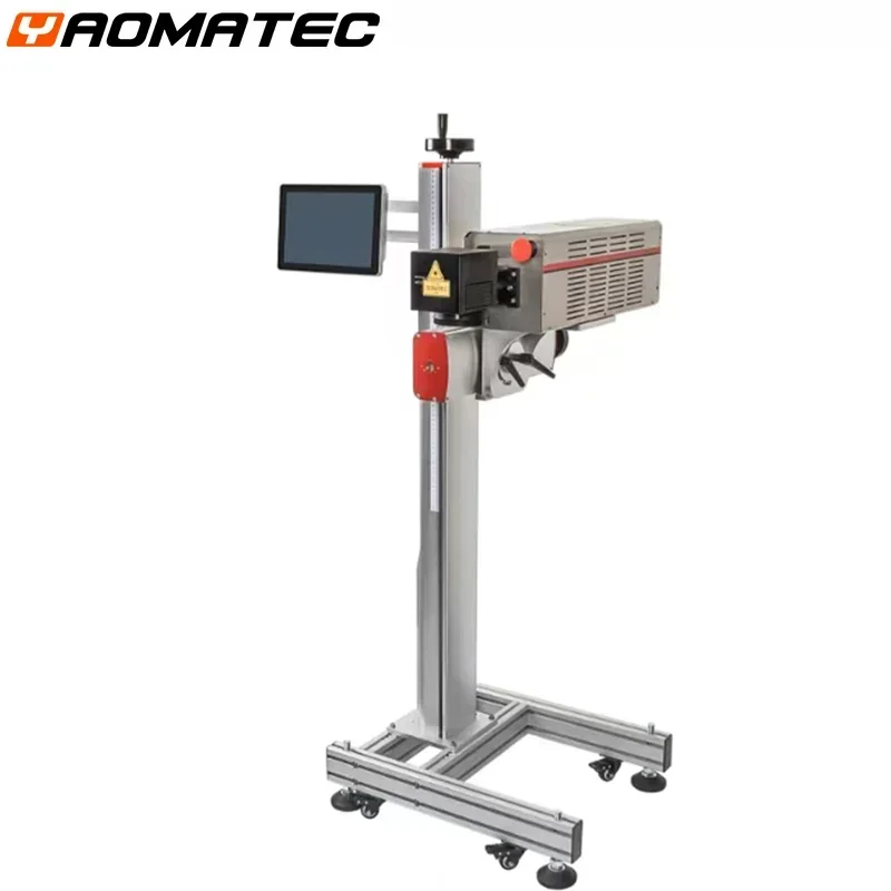 TOP YAOMATEC Manufacturer PET Bottle EXP MFG Date Code Online Flying CO2 Printer Marking Machine