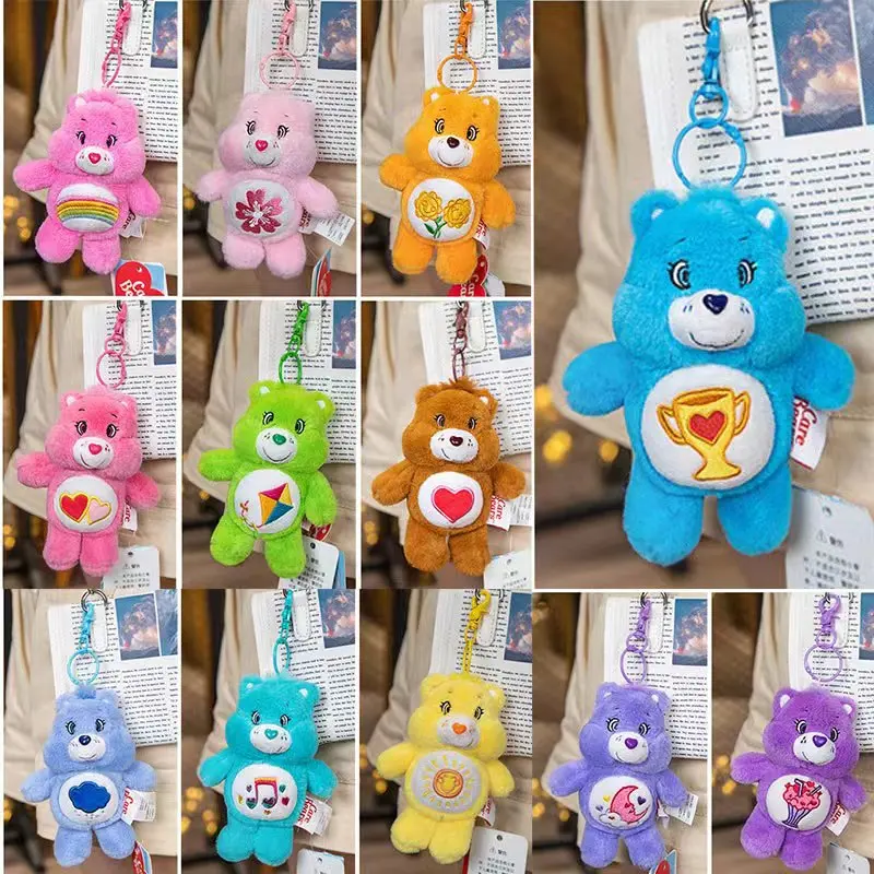 Anime cartoon Care bears plush keychain toy Teddy bear 15cm plush doll keychain birthday gift