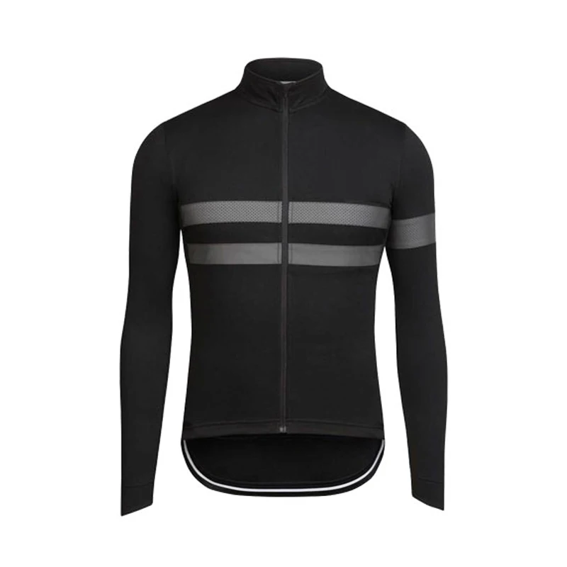 Herbstliches schwarzes Radtrikot für Herren, langärmelig, Peo-Radsportbekleidung, MTB Maillot Ropa Ciclismo, Fahrrad-Sportuniform – Detail 6
