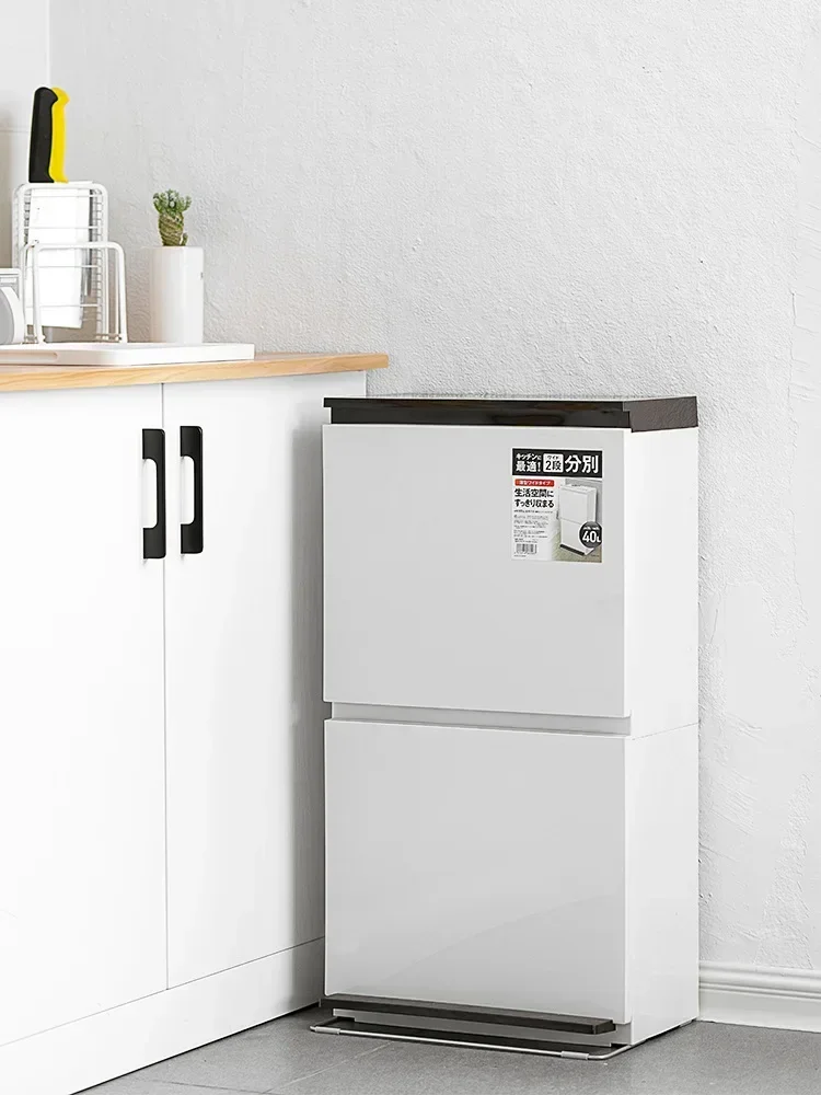 

Мусорный бак для гостиной, кухонное отделение, сортировка раковины, пластиковый мусорный бак для вторичной переработки, прямоугольное хранилище Cubo Basura, кухонные принадлежности