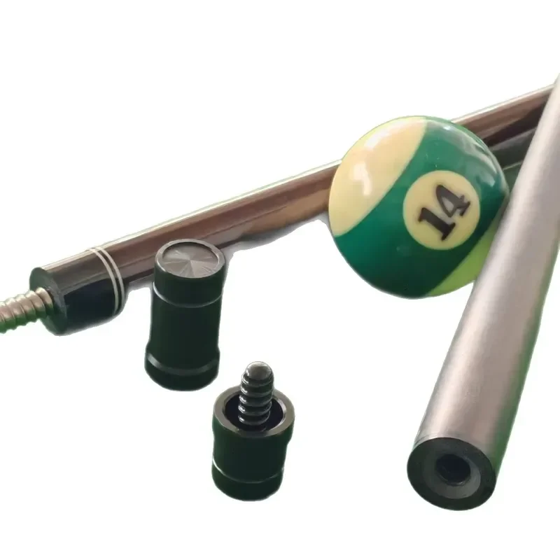 Factory Wholesale Customizable Aviation-grade Carbon Fiber Snooker Ball Table Sticks with Split Big Head and Straight Tips