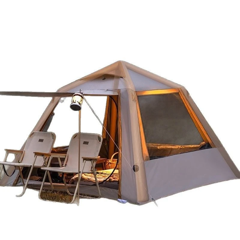 Automatic inflatable tent outdoor camping camping rain and sun protection foldable portable quick opening free construction