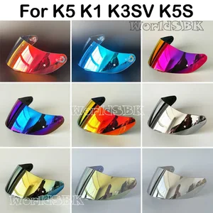 Viseira de capacete para agv k1 k3sv k5, óculos para capacete de motocicleta, lente de descoloração, viseira de visão noturna 10 principais vendas viseira de capacete preta - №10