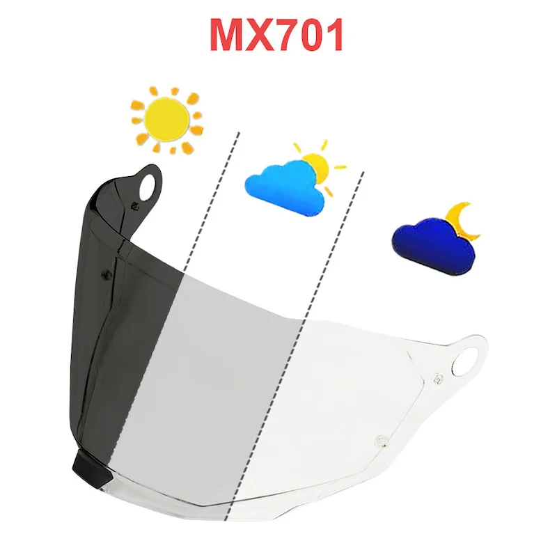 Motorcycle Photochromic Lenses Replacement Visor For LS2 FF320 FF358 FF801 FF805 FF808 FF811 FF906 FF908 FF910 MX701 MX702 - view 6