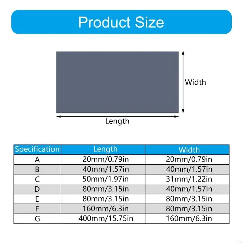 C90F PTM7950 위상 교체 열 페이스트 전도성 실리콘 패드 히트 싱크