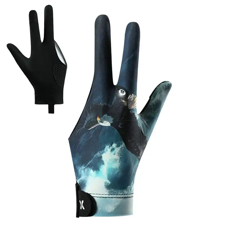 

Left Hand Pool Gloves 3 Finger Pool Mittens For Men Elastic Breathable Billiard Gloves For Cyclists Golfers Athletes Men Women