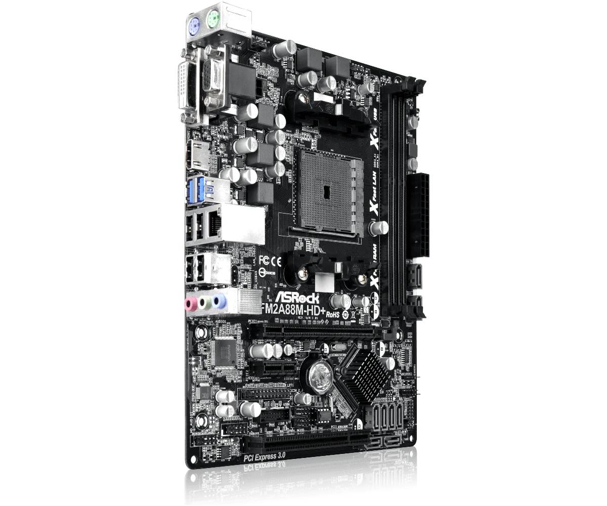 Imagem -04 - Asrock-motherboard Fm2a88m-hd Mais Soquete Fm2 Fm2 Mais Amd A88x x Ddr3 Pci-e 3.0 Micro Atx Suporte A8ad7600 Atlo x4 Ad850x