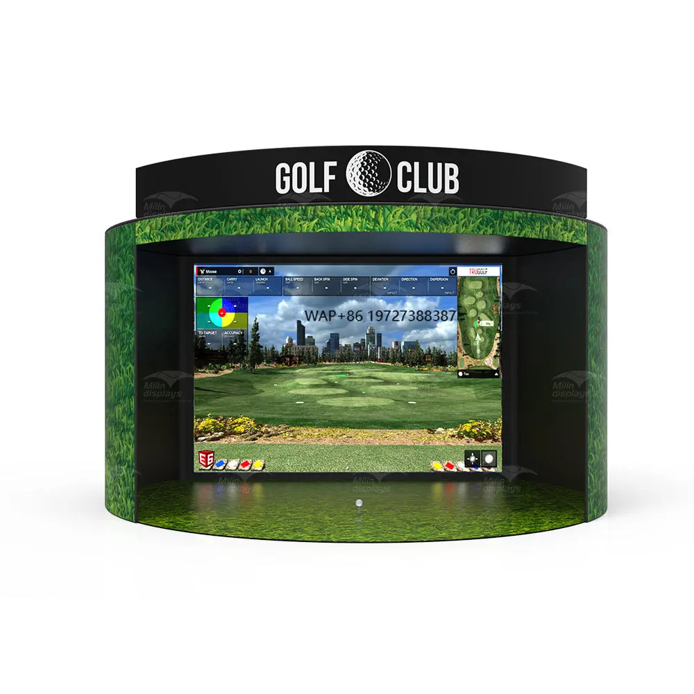 

Milindisplays Professional Supply Golf Hitting Cage Wholesale Golf Simulator Enclosures