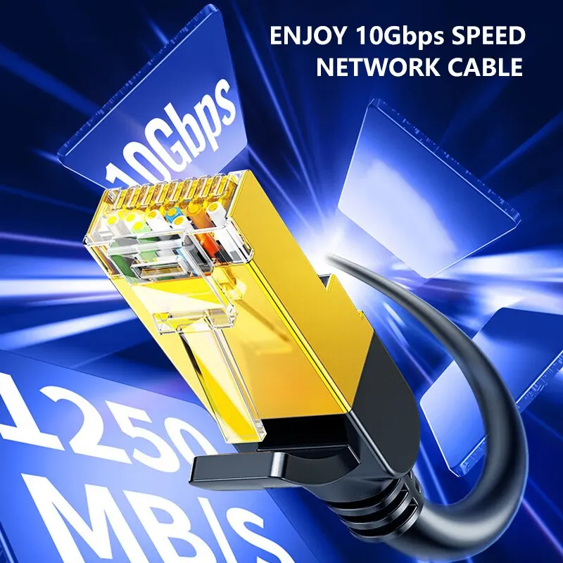 Kabel sieciowy CAT7 Ethernet 10Gb RJ45 Lan Kabel sieciowy Ethernet Patch Cord CAT 7 Kabel do routera komputerowego