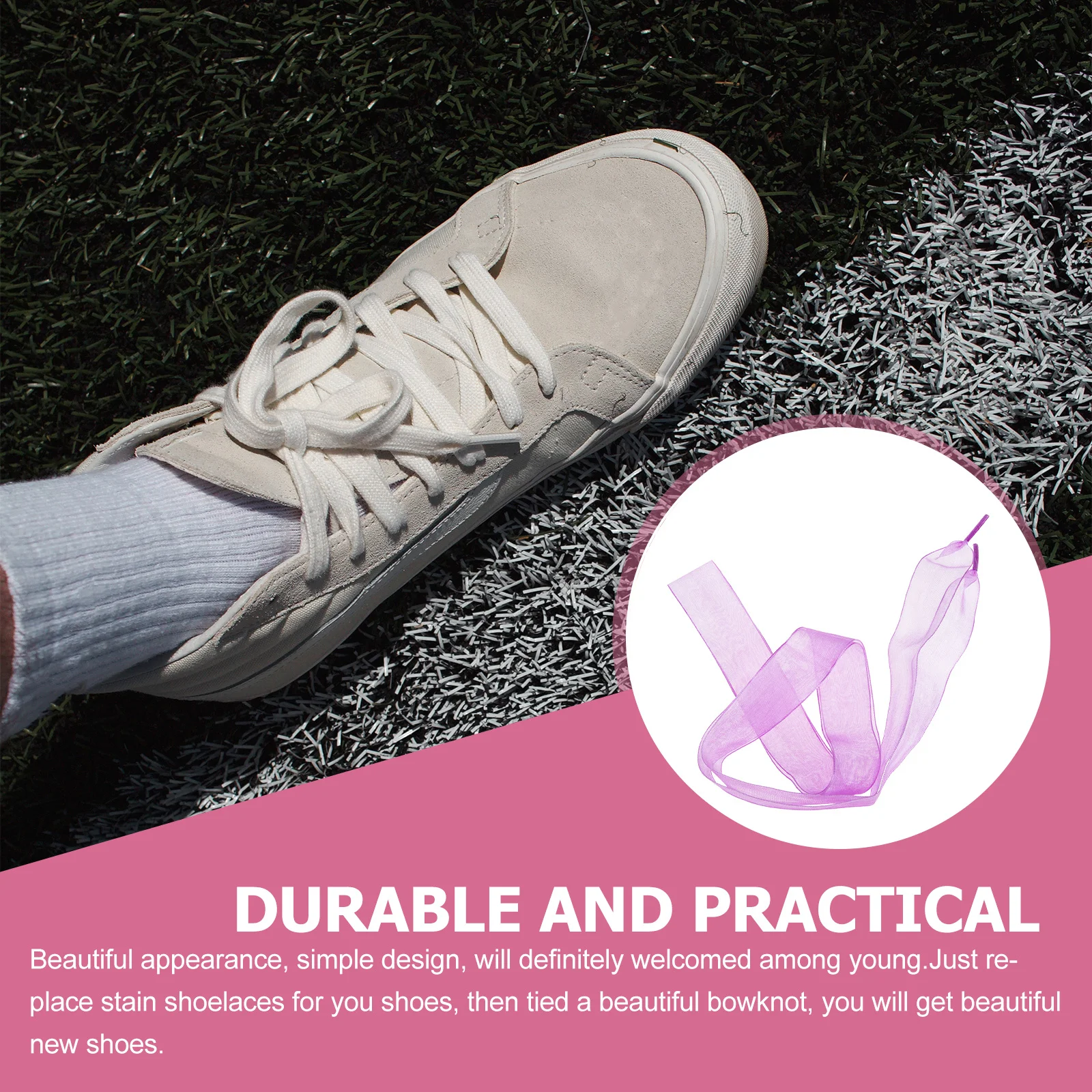 

1Pair Premium Lace Shoelaces Exquisite Texture Smooth Stain Vibrant Colors Fashionable Delicate Simple Design Casual Sneakers