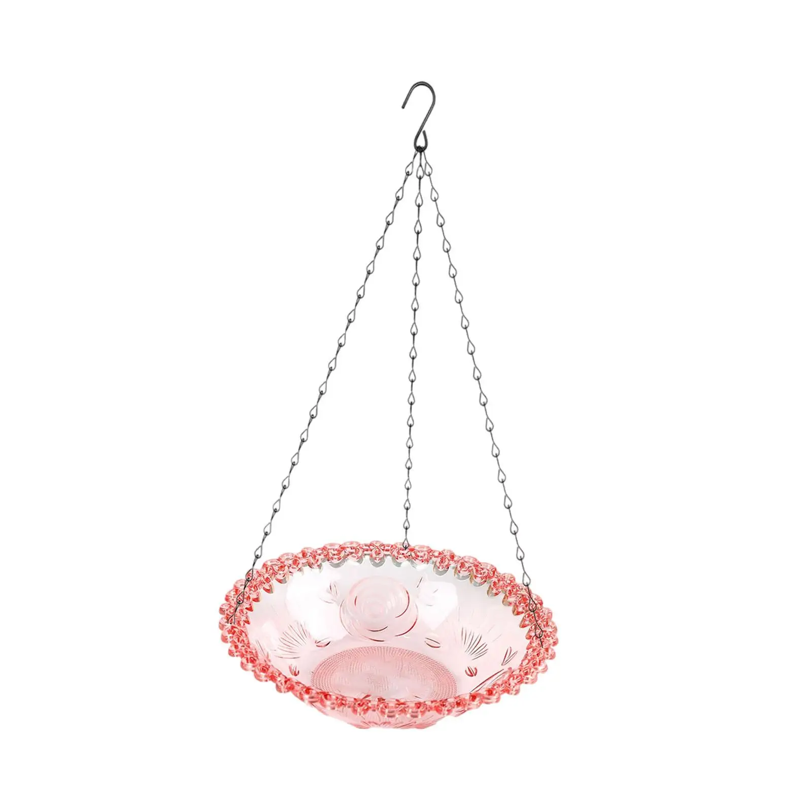Decorative Hanging Bird Bath and Feeder 9 Inch Sturdy Water Bowl Bird Drinking Station for Outdoor Garden Terrace Yard