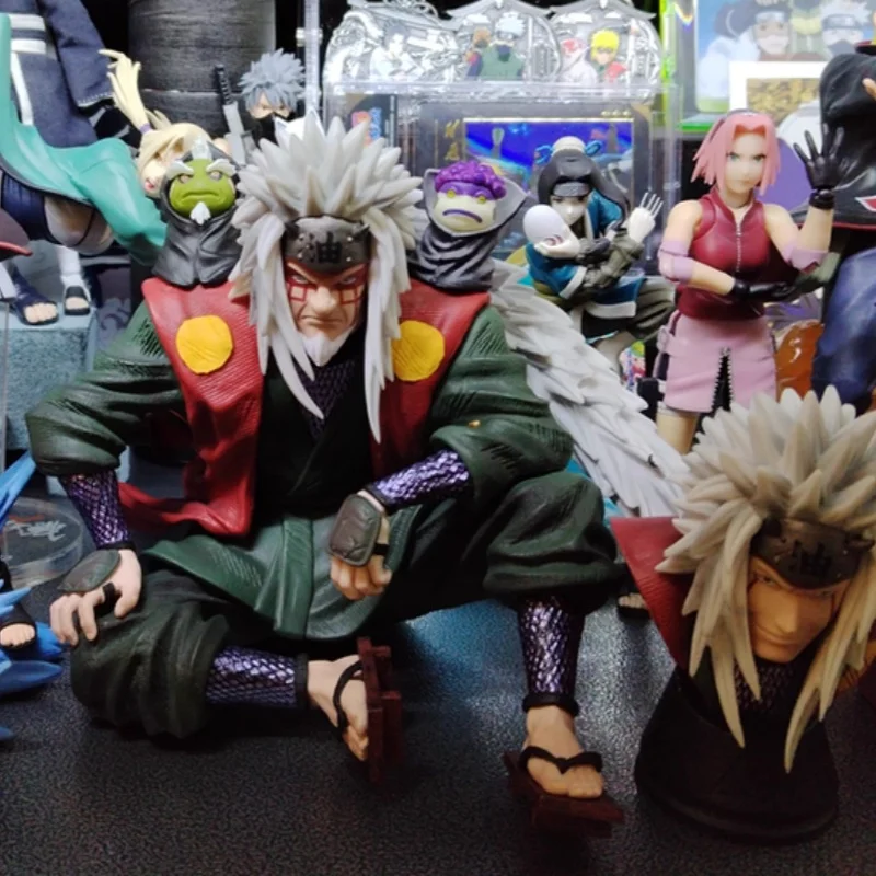 

Naruto Handmade Jiraiya Sage Mode Mountain Toad Companion Viewing Model Desktop Ornament Gift Anime Peripheral Gift