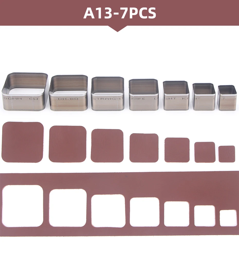 QJH 20–50 mm gestanzte Lederohrringe/Tropfenformschneider/8 Formen/Herz/Quadrat/Abgerundetes Quadrat/Dreieck/Hexagon/Pflaume/Tropfen/Blatt – Detail 28