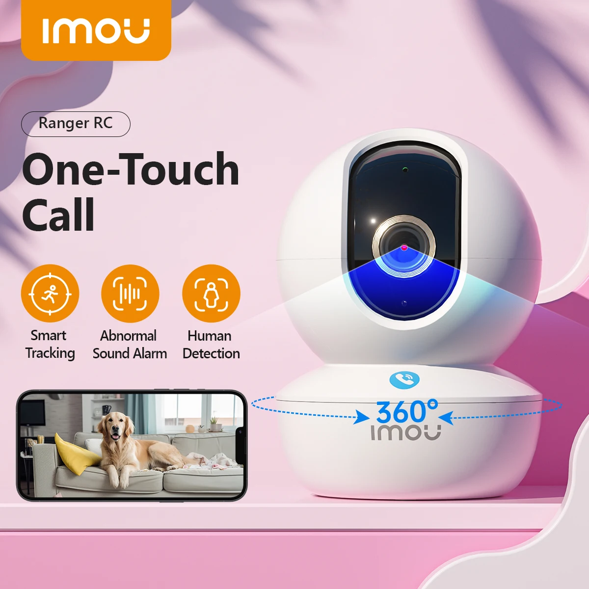 

IMOU One Touch Call Indoor IP camera WiFi 3MP/5MP Super HD Pan&Tilt 2-Way Audio Motion Detection Smart Home Cam for Baby Monitor