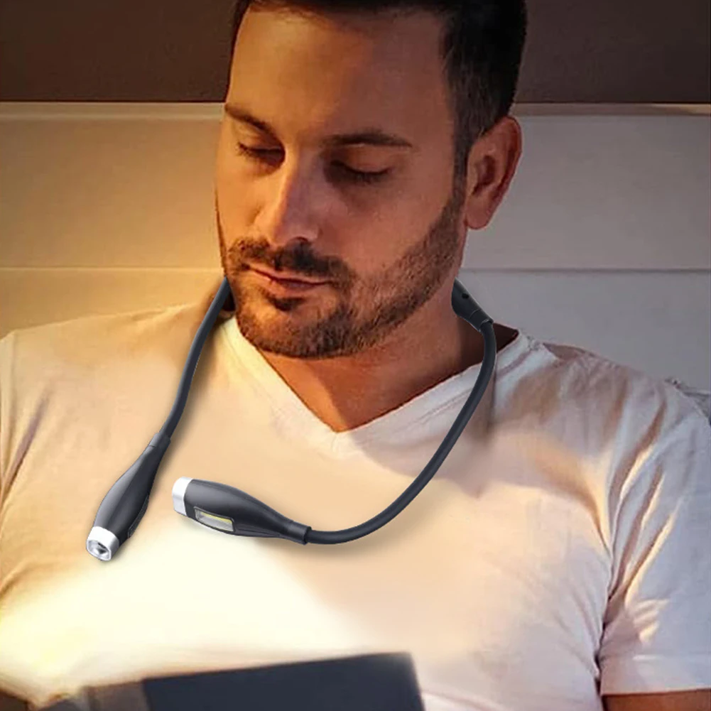 Luzes de livro multi-ângulo ajustável luz de livro flexível handsfree led pescoço luz abraço lâmpada de leitura led night light lanterna