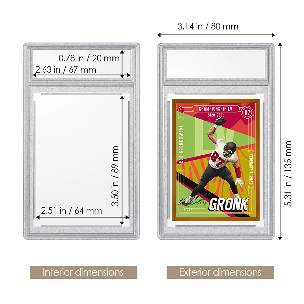 

5Pcs 35PT transparent Acrylic Card Holder for MGT/ PTCG/ Collect Cards PSA Card Sleeves, for Card Collecting Players