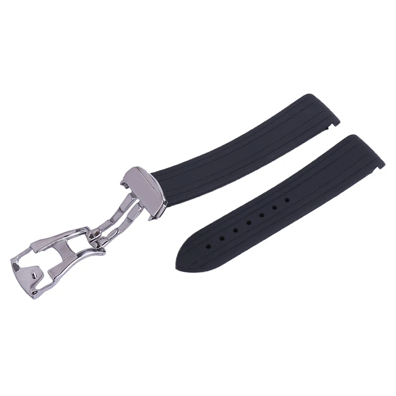 Accessorio per cinturino in gomma compatibile con Omega New Seamaster 300 Universe Ocean AT150 cinturino per orologio in silicone da 20 mm per uomo e donna