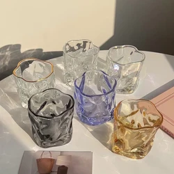 Twist Tea Cup Candle Jar Glass Container for Candle Making Polished Irregular Candlestick Office Decor DIY Scented Candles Gifts