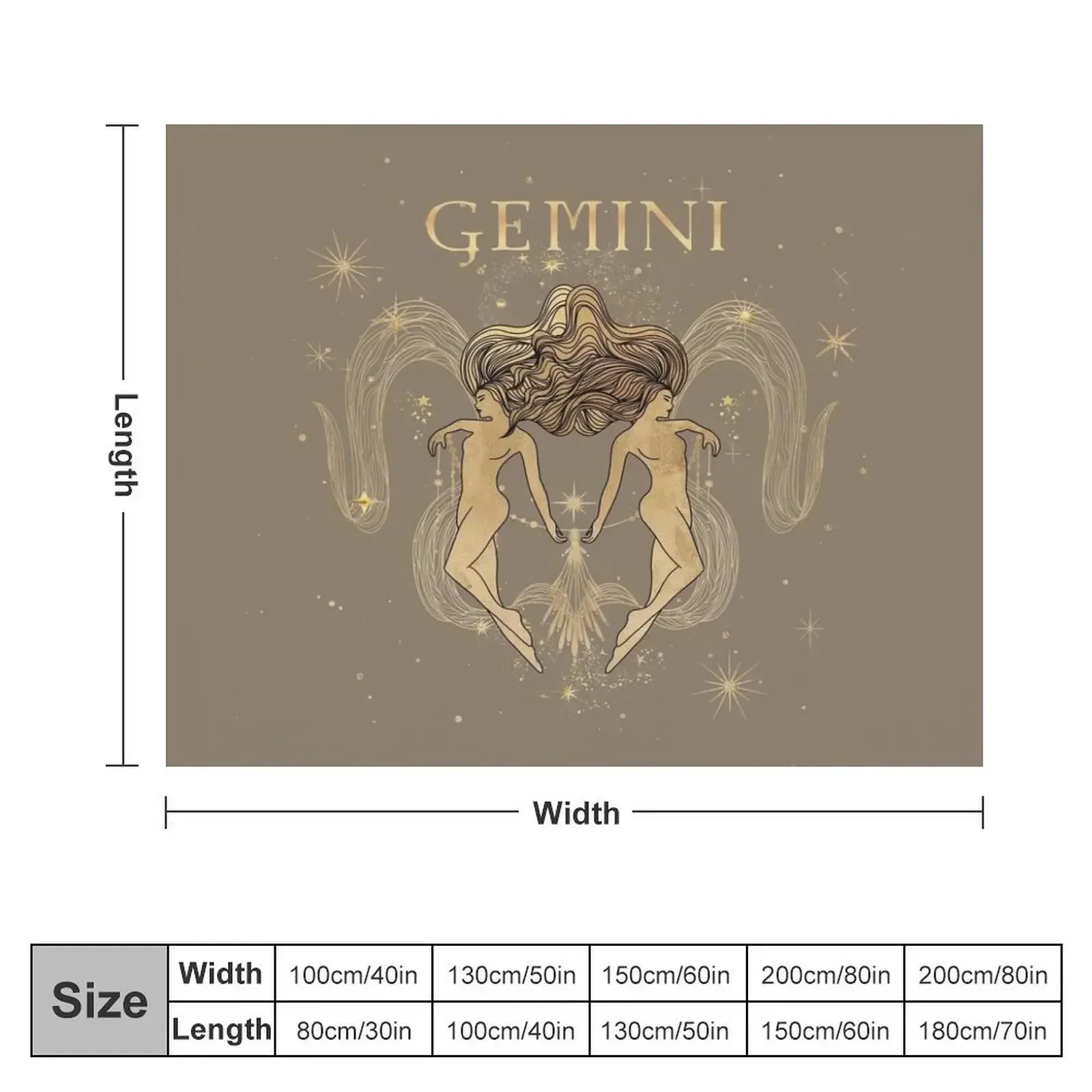 Gemini zodiac woman Throw Blanket Hairy Camping Luxury Throw Blankets