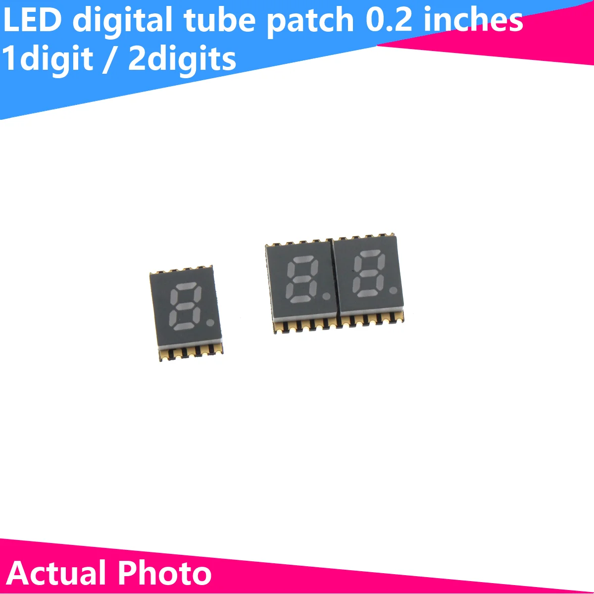 LED digital tube patch 0.2 inch 1/2 position GS2011AB/CB-G co negative and co positive one and two positions