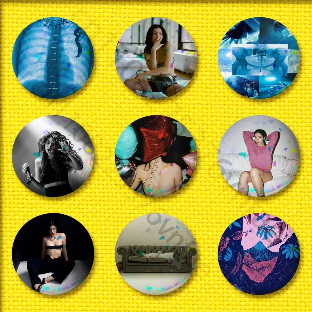 

L-Lorde Pure Heroine Virgin Badge 58mm 32mm 44mm 25mm 75mm Round Pin Brooch Adornment Souvenir Cosplay Gift Matte