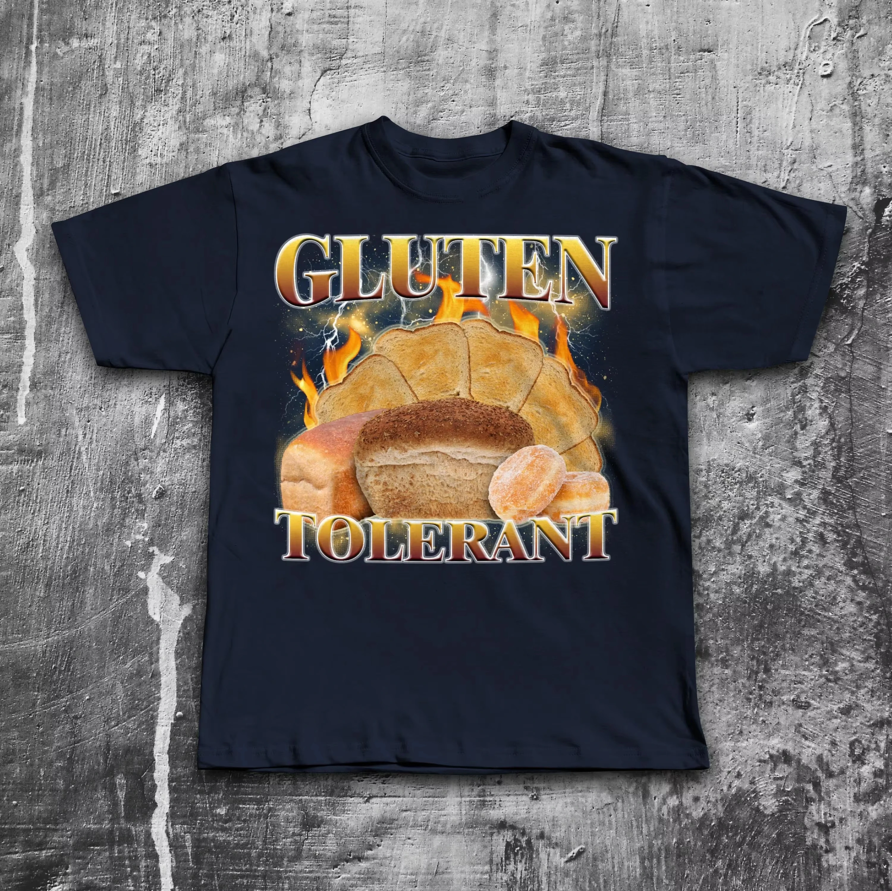 الغلوتين متسامح مضحك ميمي تي شيرت سخيف نكتة محفورة غبي تيز الغلوتين 90s الرجعية التي شيرت ، خمر الجرافيك تيز الرجال الملابس #2