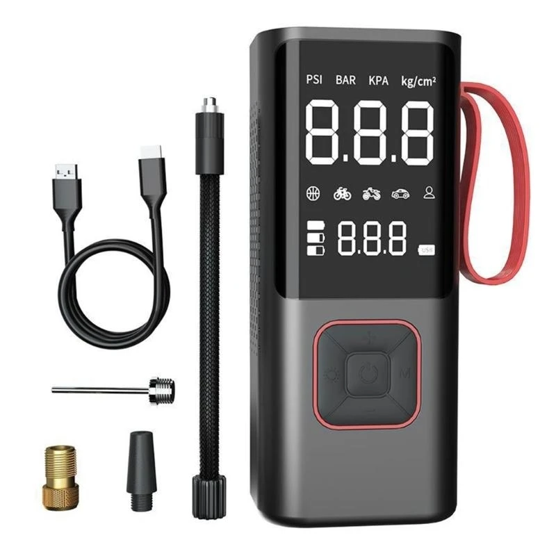 

Handheld Air Pumps Rechargeable Compressor with Digital Screen for Motorcycle Car